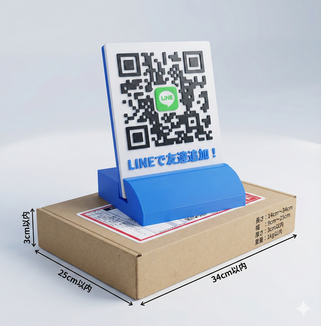 クリックポスト サイズ規定：長さ14-34cm 幅9-25cm 厚さ3cm以内 重量1kg以内